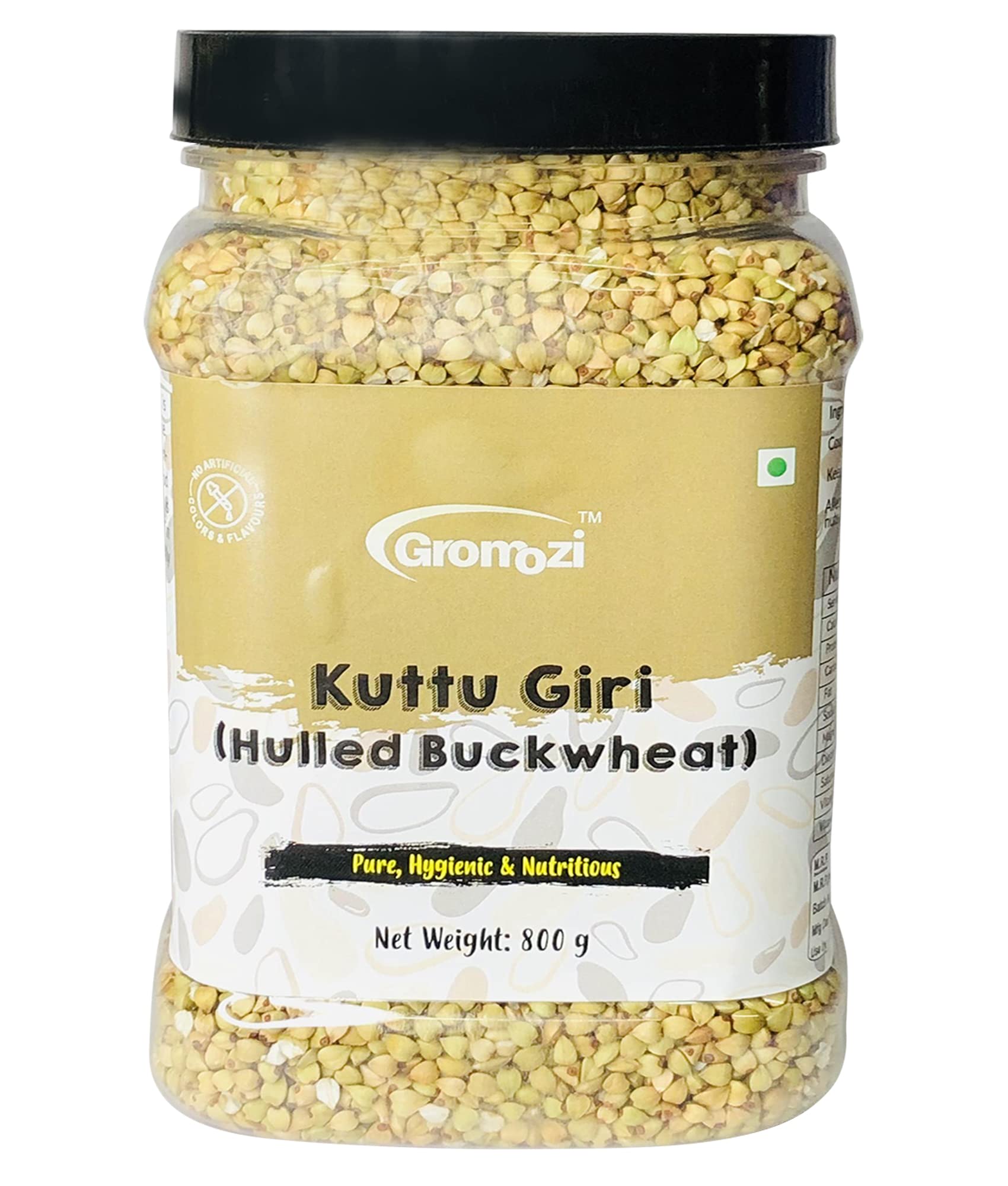 Gromozi™ Buckwheat Seeds | Kuttu Seeds | Kuttu Giri | Buckwheat Seeds for Fasting | Hulled Buckwheat Groats | Buckwheat Gluten Free Organic | High in Plant Protein and Fibre - 800 Grams (B0BC22GV9P) Amazon Price History, Amazon Price Tracker