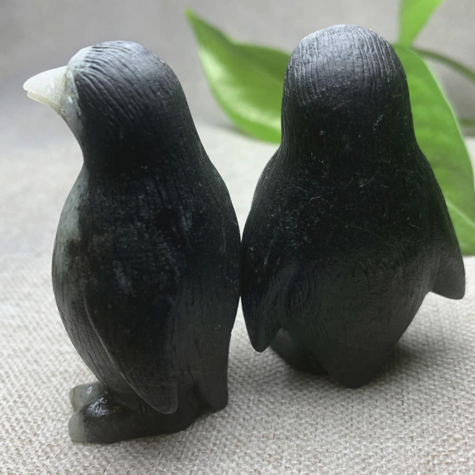 Amazon.co.jp: IDGTTLDF 天然光沢 クリスタルストーン ペンギン 置物