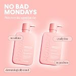MONDAY HAIRCARE Smooth Shampoo + Conditioner Bathroom Set (2 Pack) 12oz Each