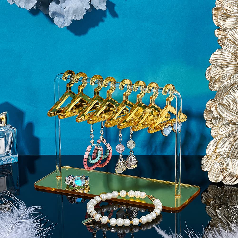 PH PandaHall Acrylic Earring Holder Stand - 36 Hole Cloth-Horse Shape Jewelry Display Organizer
