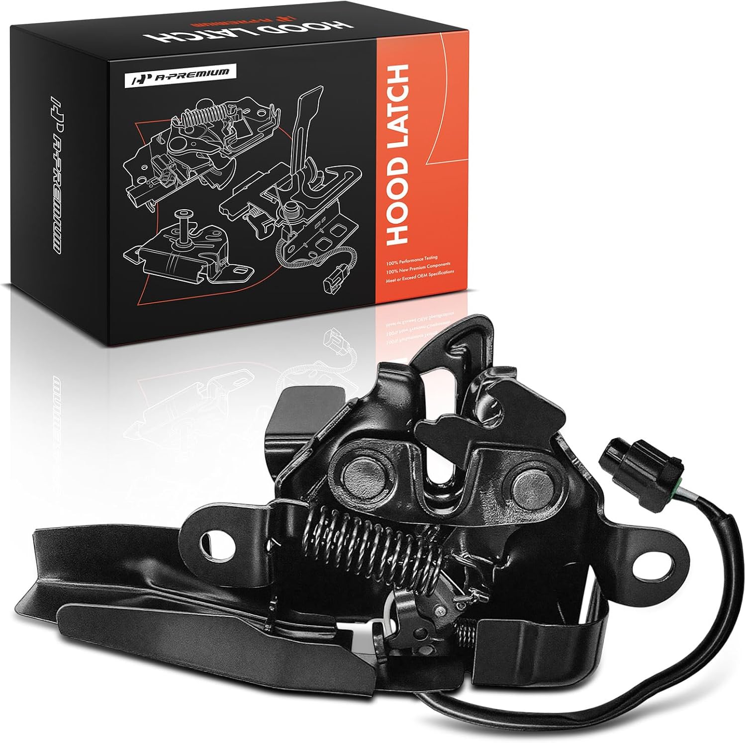 A-Premium Hood Latch Lock Compatible with 2009-2016 Toyota Venza, Front Hood Lock Engine Bonnet Latch Assembly