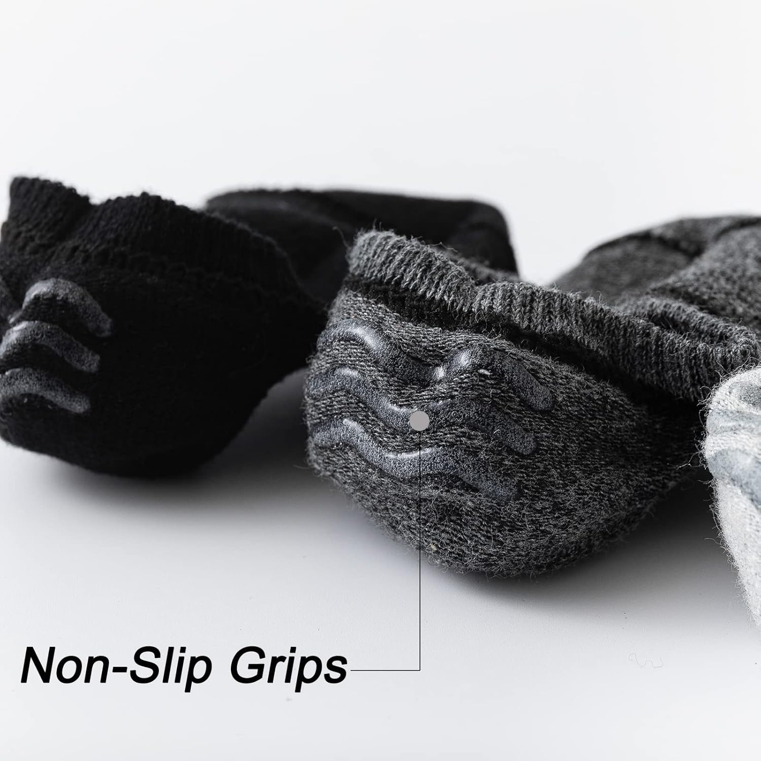 JORMATT Toddler No Show Cotton Socks for Little Girls Boys - Anti Slip Low Cut Ankle With Grips (6-12 Pairs) - Image 5