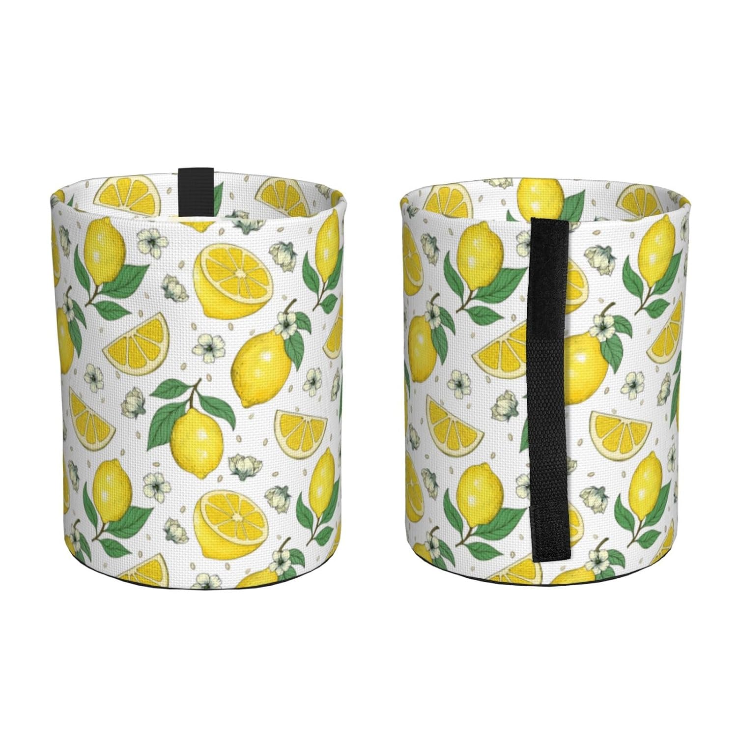 Lemons Car Trash can,car Garbage can, car Trash bin, Waterproof and Durable,Collapsible,Cylindrical, with Velcro Fastening Strap, Suitable for All car Models. image 3