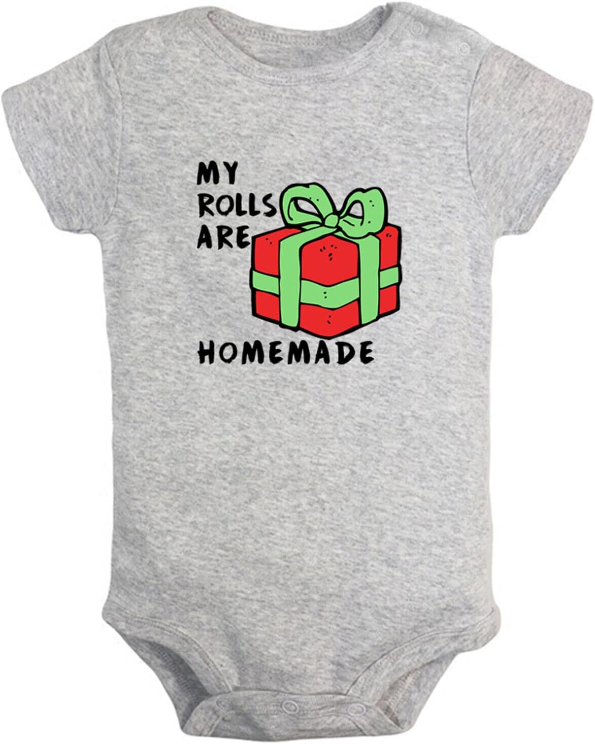 iDzn My Rolls Are Homemade Novelty Rompers, Newborn Baby Bodysuits, Infant Jumpsuits, 0-24 Months Babies One-Piece Outfits