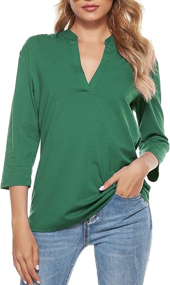 Blusa Blanca Manga 3/4 | Cuidado con el Perro