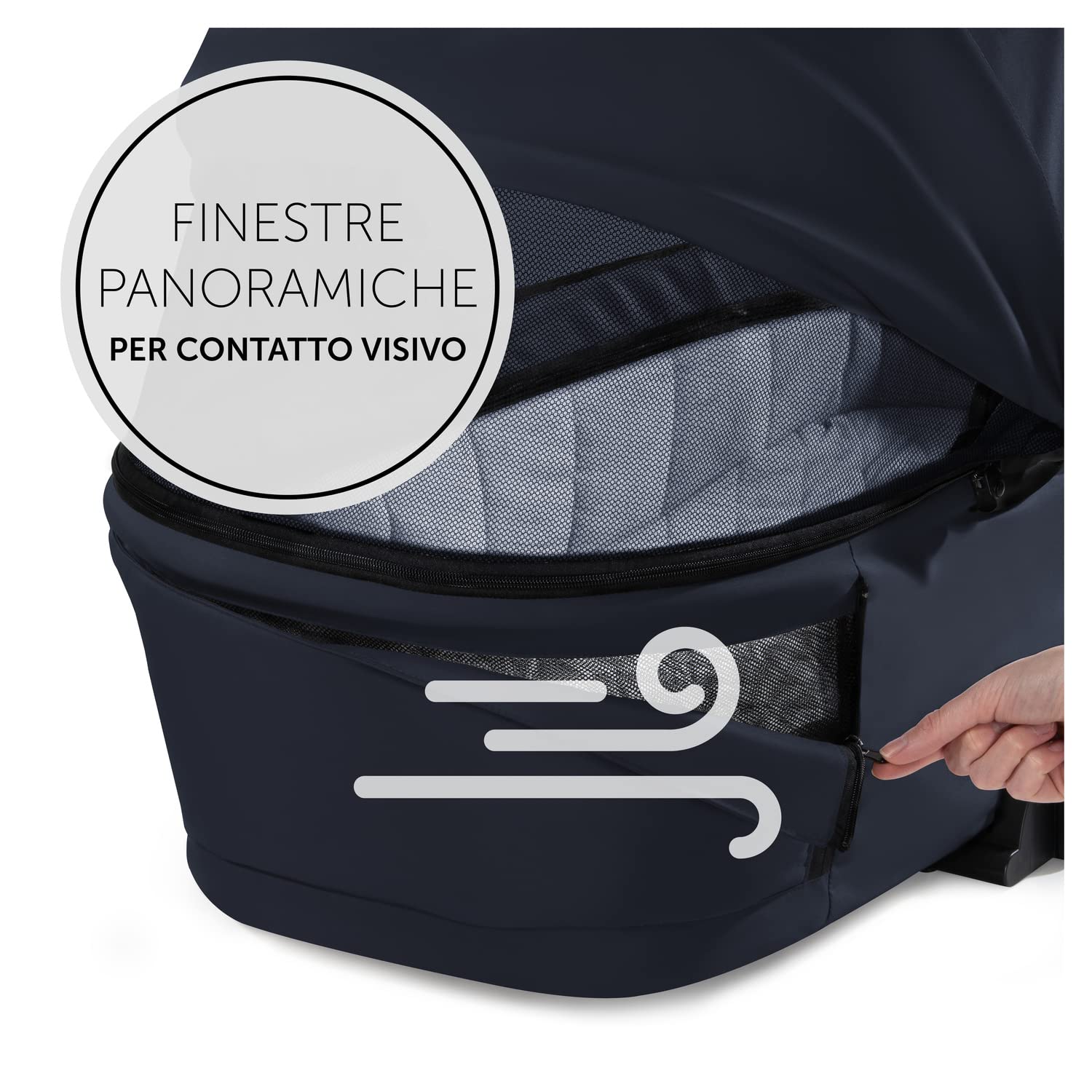 Hauck Culla Neonato Premium Walk N Care - Carrozzina Pieghevole per Neonati fino 9kg, Navicella con Pulsanti Memoria, Apertura Laterale XXL, Protezione UV 50+, Blu
