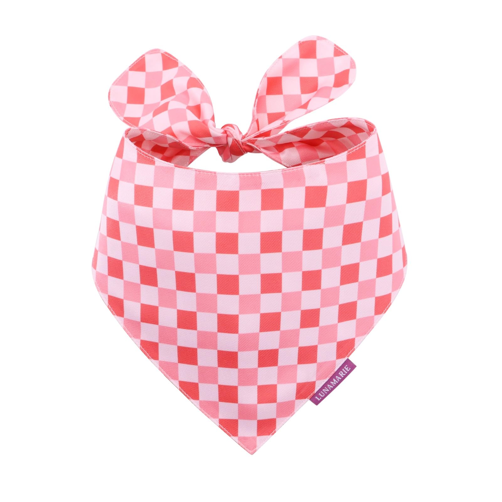 LunaMarie - Luxury Pet Birthday Bandanas -Premium & Silky Poly Fabric | 100% Handmade | Custom Shape Dual Layered (Rebel, Medium) โ image 1