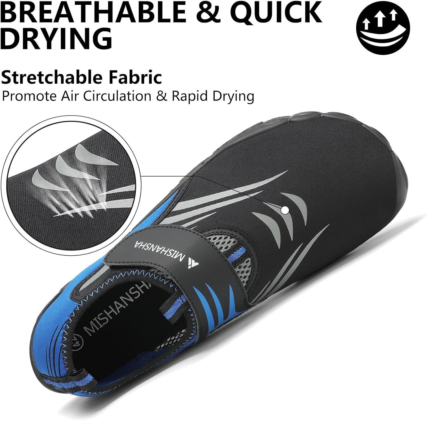 Mishansha Womens Mens Water Swim Shoes Wide Toe Box Barefoot Shoes US Size 5.5-13.5 Women / 3-11.5 Men - Image 7