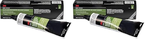 3M Black Super Weatherstrip and Gasket Adhesive, 08008, 5 onzas líquidas, 1 por paquete (paquete de 2)