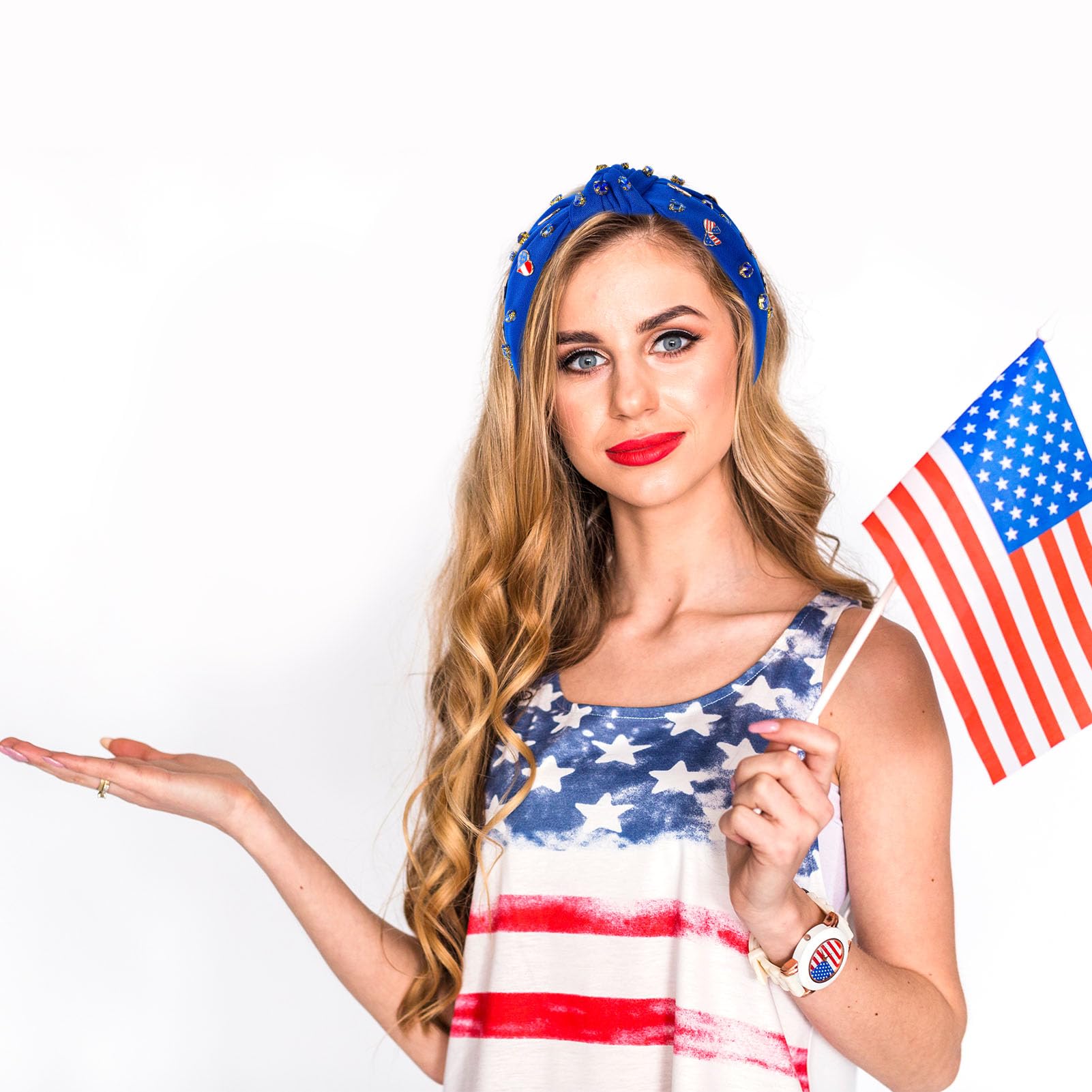 Amazon.com : IDDFEVE 2Pcs 4th of July Headband for Women  display picture 3