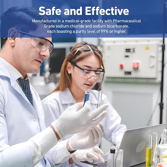 حزم FireAnt Saline Sinus Rinse ، 100 عبوة ملح نيتي مسبقة الخلط لشطف الأنف ، جميع الدرجة الطبيعية والصيدلانية ، و PH Balanced - 100 Count