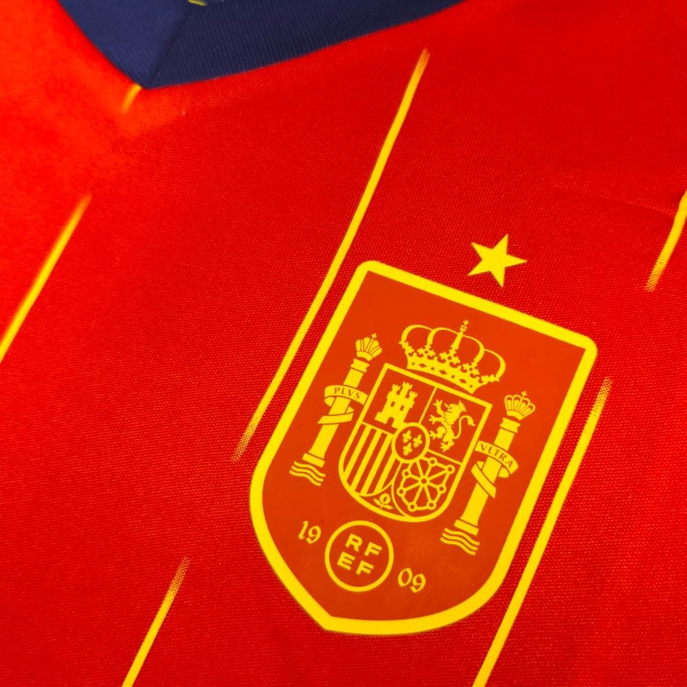 camiseta selección española mundial 2026-2028 replica oficial | Kit niño camiseta y pantalón | Unai Simón 23 | Roja | Equipación fútbol infantil | Cómoda y transpirable