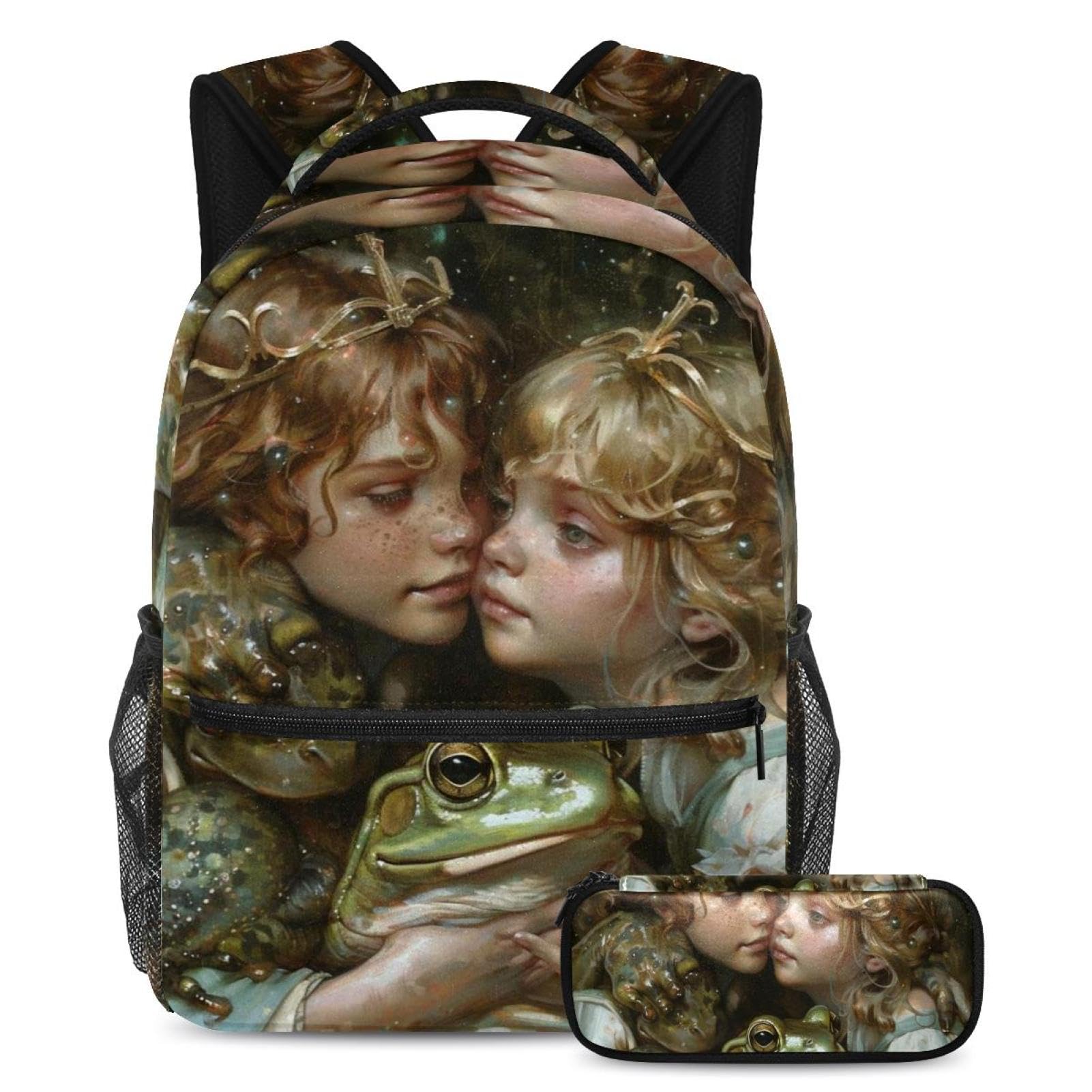 Sac à dos Grenouille Prince et trousse pour des matins joyeux - 7