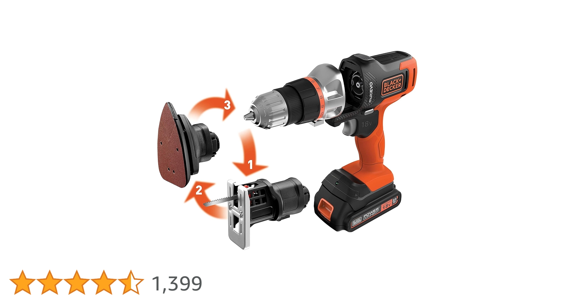 ブラック＆デッカー ブラック＆デッカー マルチツールプラス 18Vリチウム EVO185P1JP