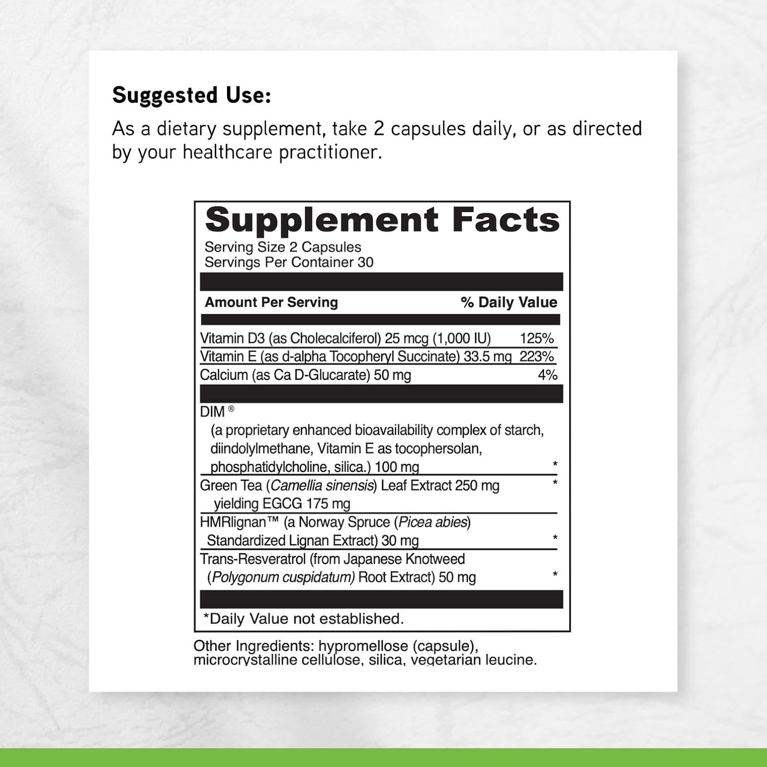 DAVINCI Labs BioDIM Complex - Hormone Support Supplement with Vitamin D3, DIM, Green Tea Extract, Vitamin E, Calcium, HMRlignan & Trans-Resveratrol* - 60 Capsules (30 Capsules)