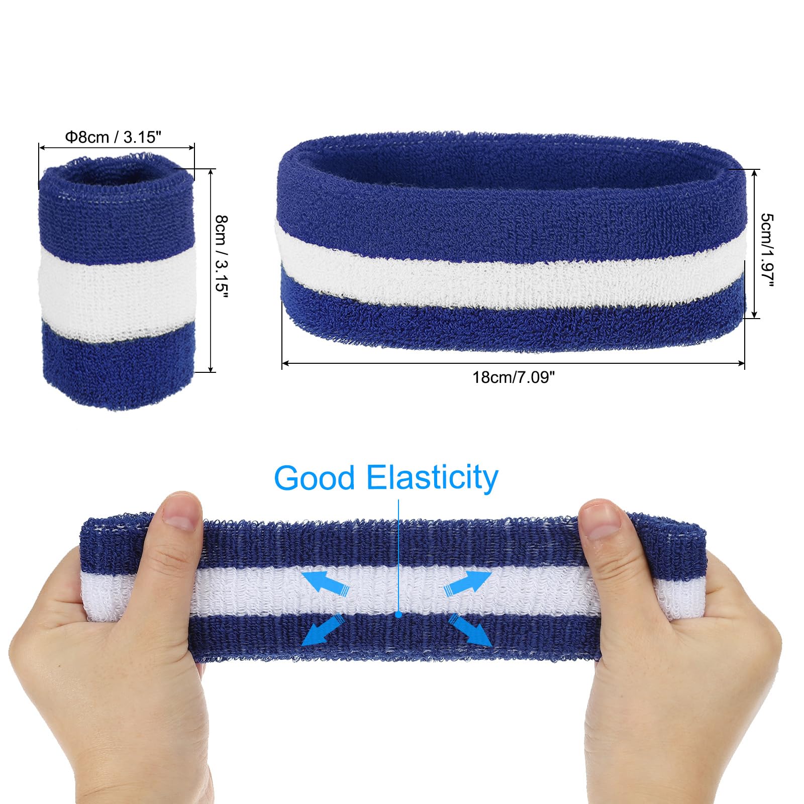PATIKIL Sweatbands Headband Wristband - Image 2