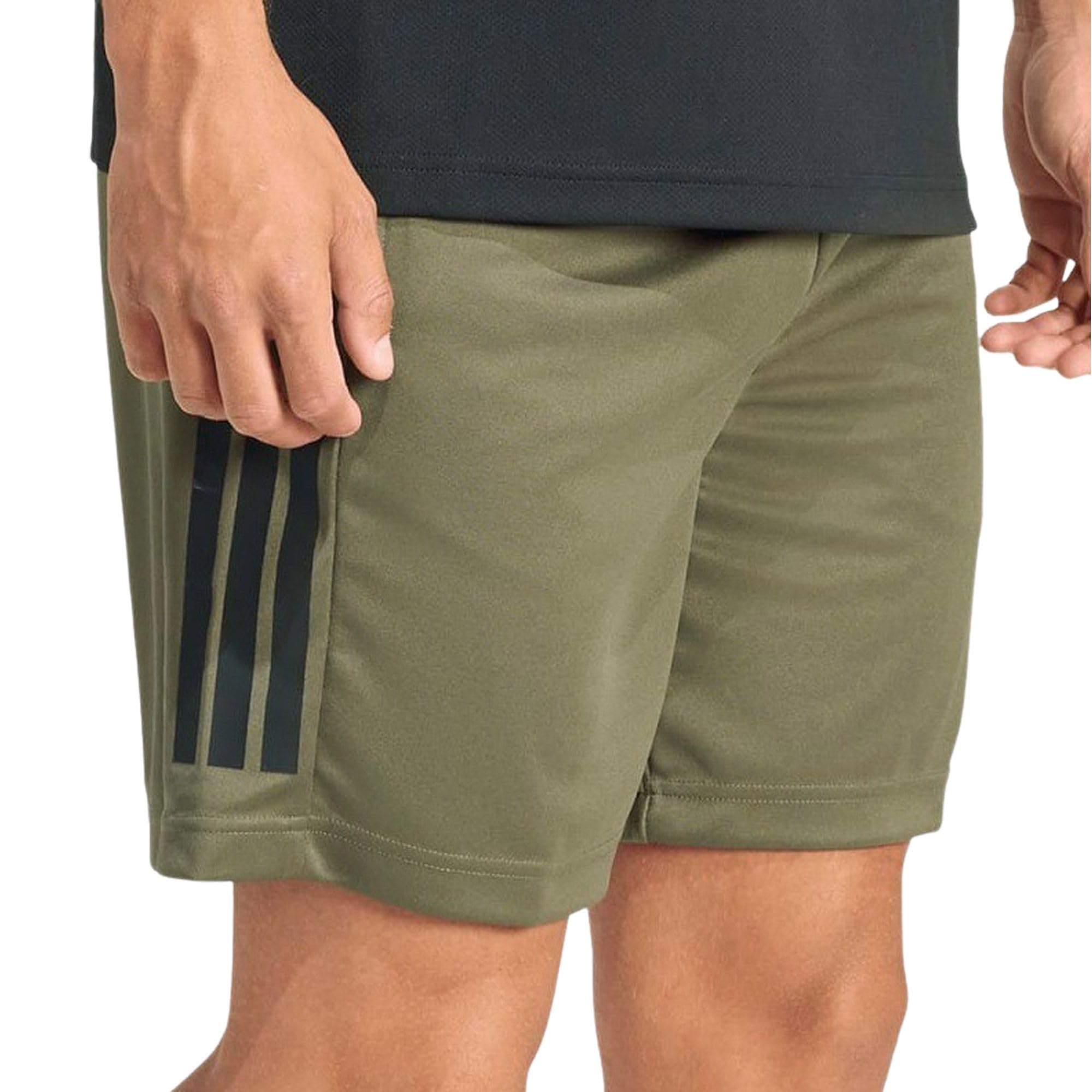 adidas Men's Climacool Sereno Cut 3-Stripes Shorts, Olive strata, S