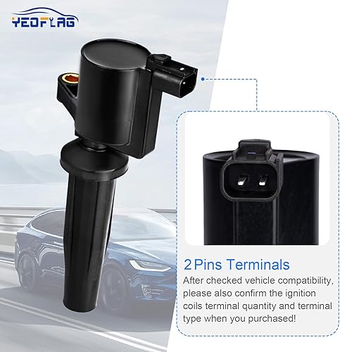 Miniatura 2 de Bobinas de encendido DG504 4 piezas compatibles con Ford 2005-2015 Focus 1.8L 2.0L, 2010-2013 Transit Connect L4 2.0L, reemplazo de bobina para