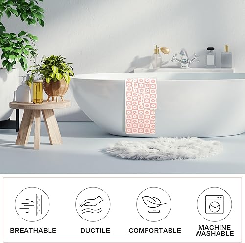 Miniatura 5 de Kinlop Juego de 6 toallas de baño, 2 toallas de baño, 2 toallas de mano y 2 toallas pequeñas, multiusos para baño, hotel, gimnasio, spa y playa,