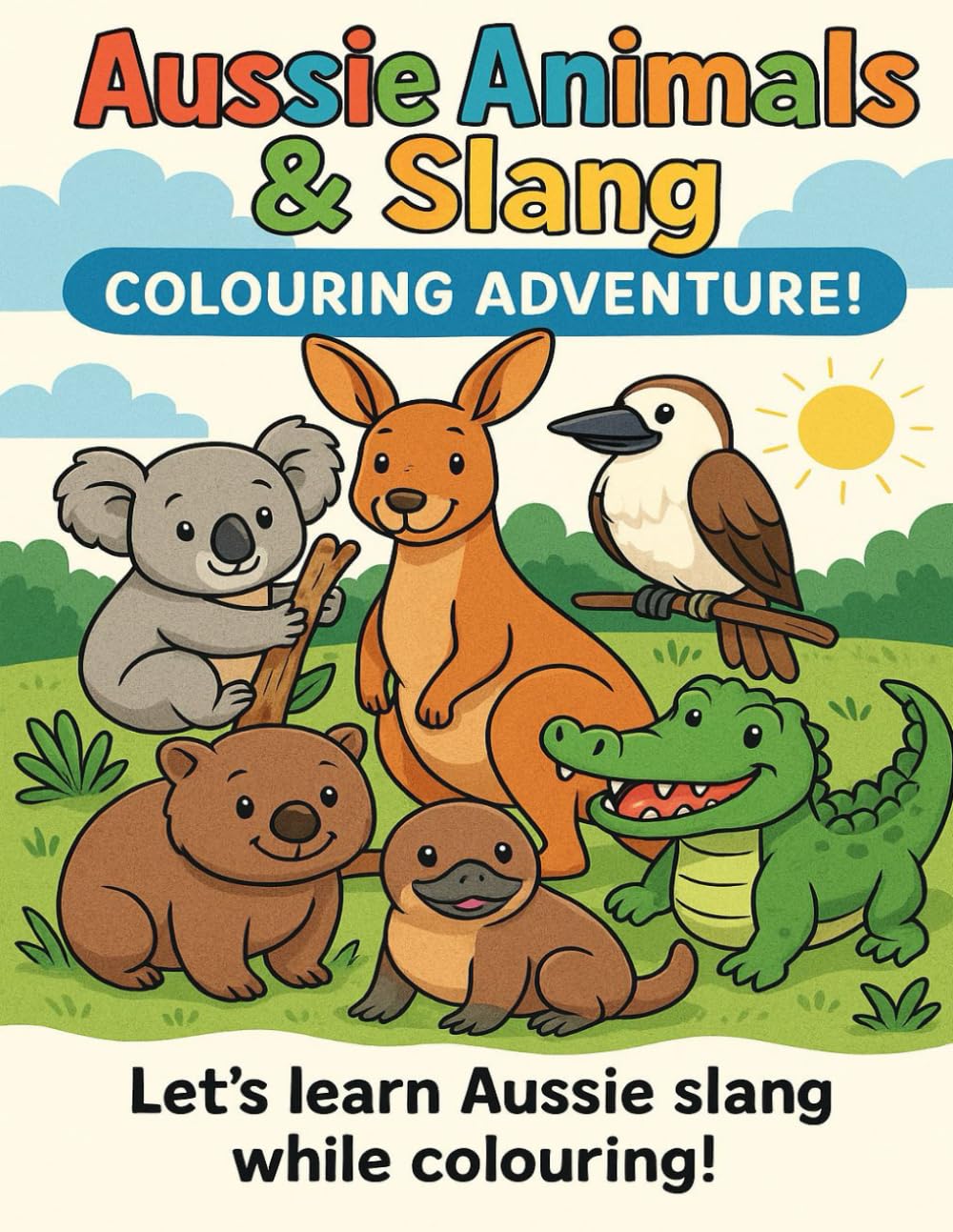 Aussie Animals & Slang: Colouring Adventure