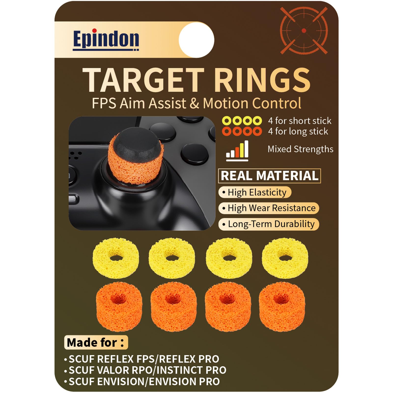 Epindon Target Rings | FPS Aim Assist Precision Motion Control | Made for SCUF REFLES, VA…