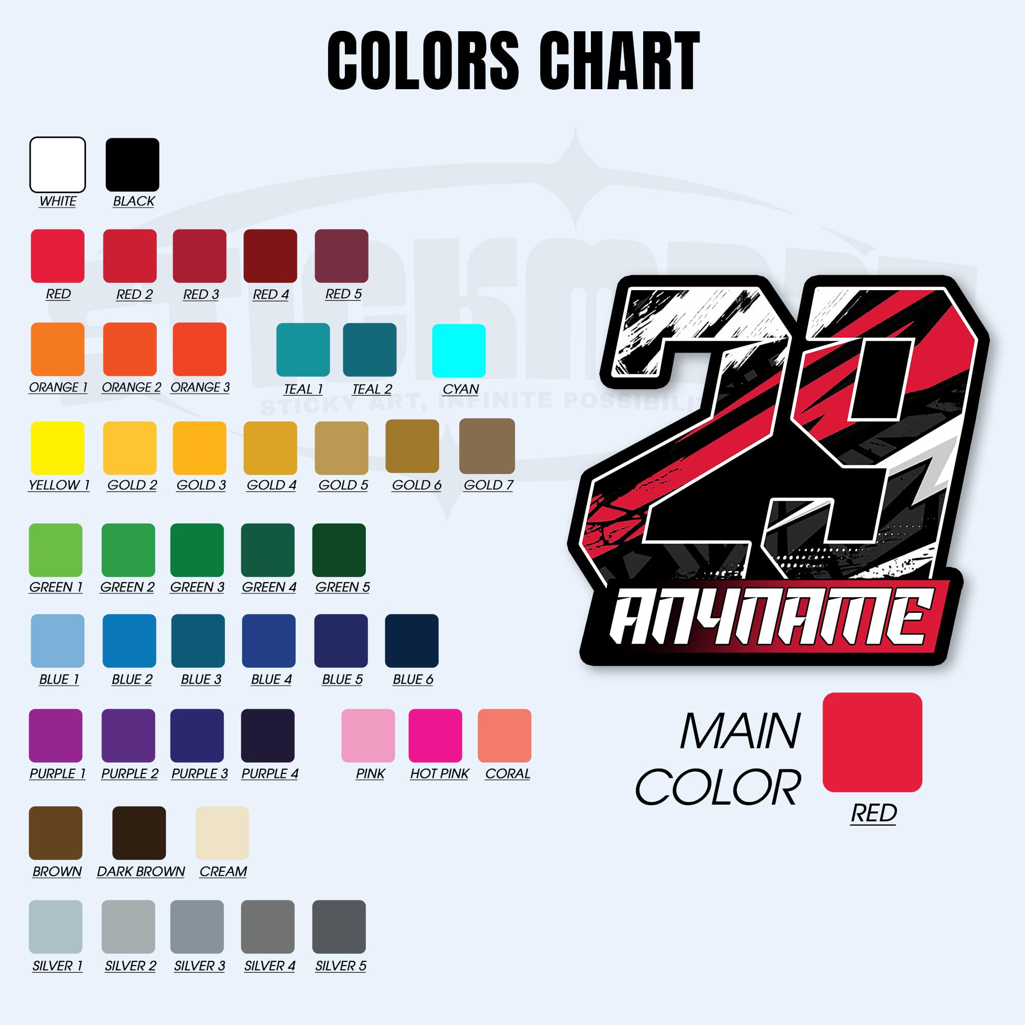 Personalized Name Racing Sticker, Custom Race Car Number Decals Waterproof Die Cut Vinyl Sticker for Laptop, Cars Bumper Truck Motorcycle Jet Ski Boat Decal Racing Birthday Gifts for Adults Kids