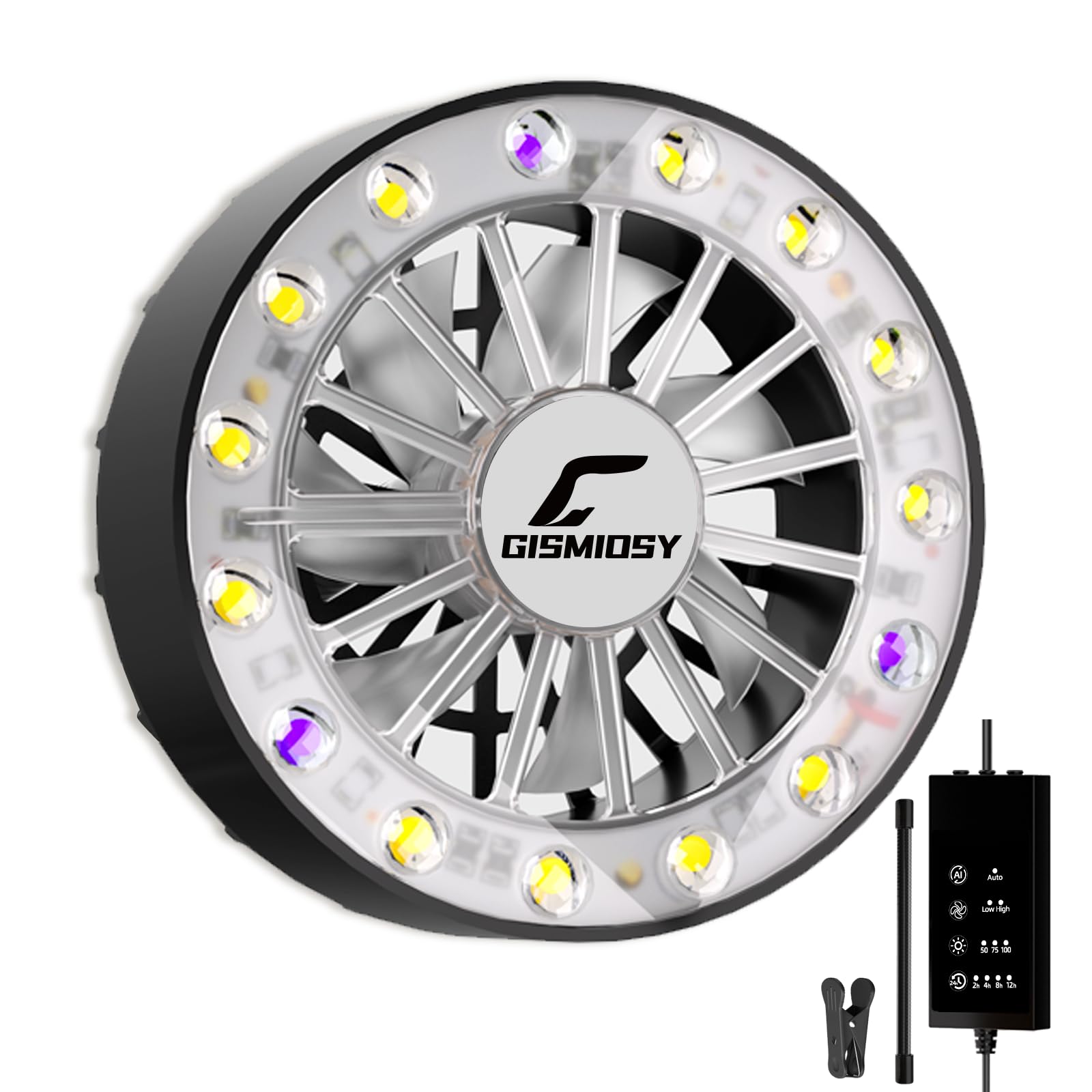 Amazon.com : GISMIOSY Full Spectrum LED Grow Light with Built-in