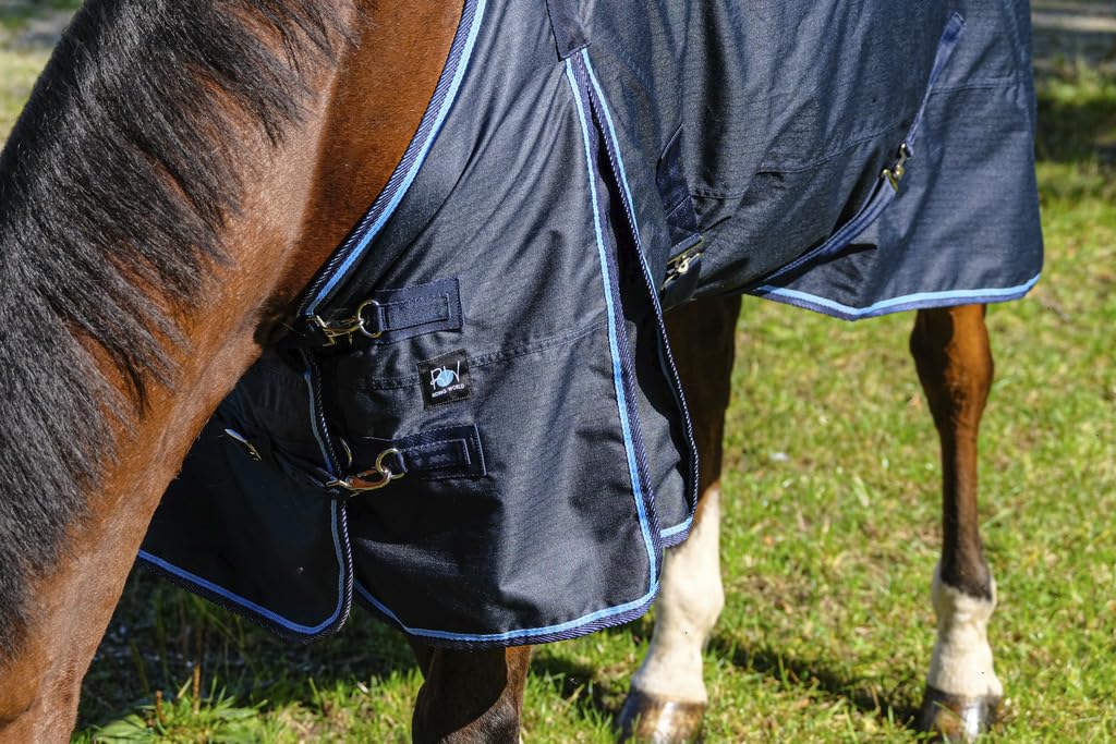 Ekkia Riding World Outdoordecke Weidedecke ECO 600D Marineblau 50g