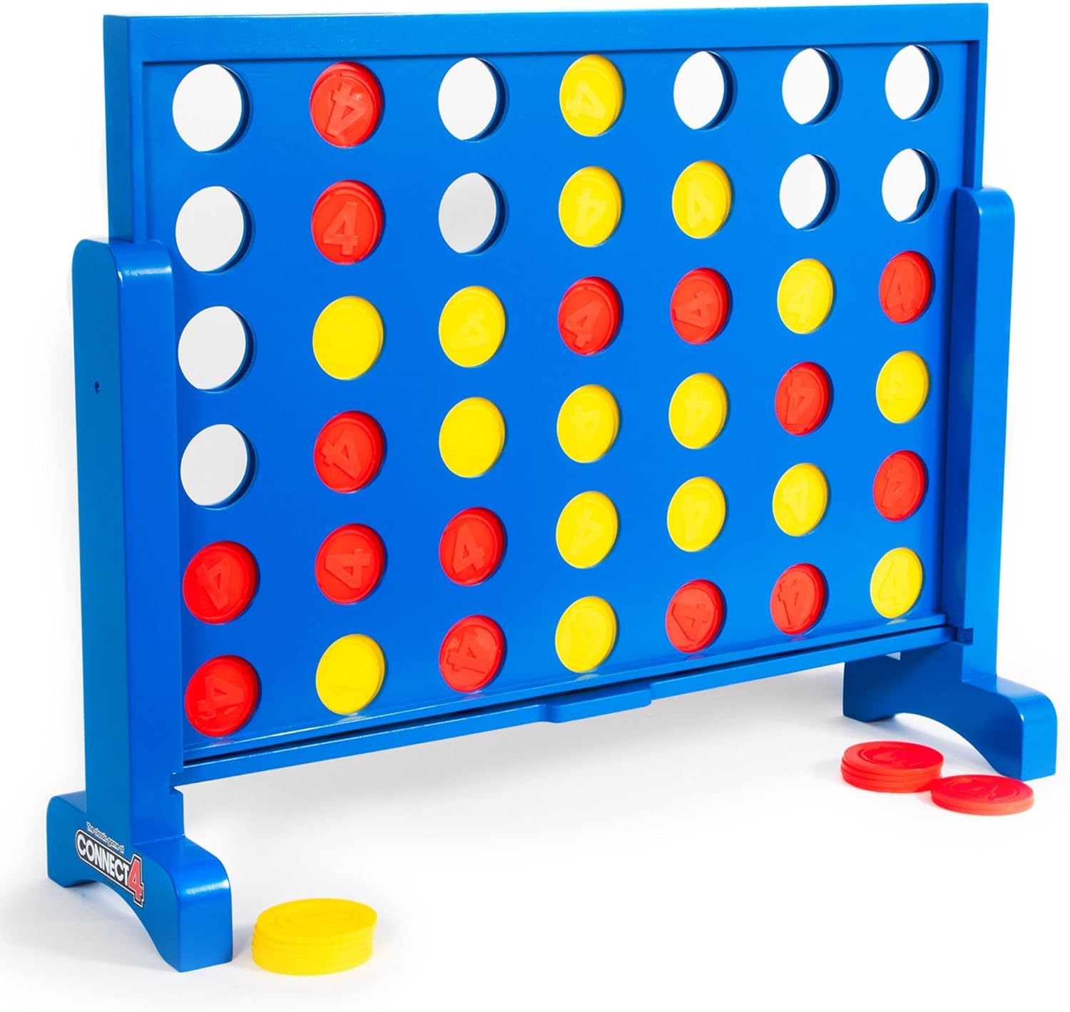 Giant Wood Connect 4: Hasbro's Original Connect Four Super-Sized Game – 31.5 inch Four in a Row Official Board Game – Indoor or Outdoor Fun for Adults and Family