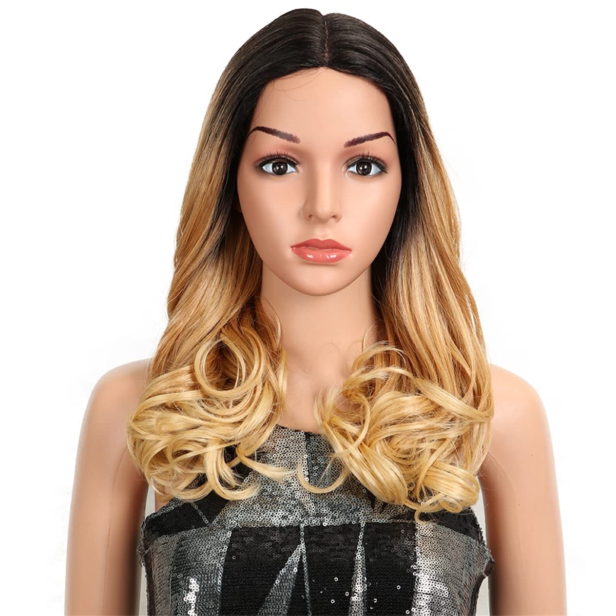 Perruque lace front synthétique pour changer de style et oser le blond ondulé - 6