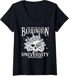 Womens I Vow You Vow We Vow Barrington University House Of Lord V-Neck T-Shirt