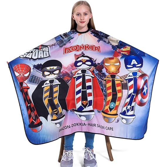 DOKKIA Unisex Baber Cutting Cape Hairdressing Salon Hair Styling Cloth Apron Cover Gown