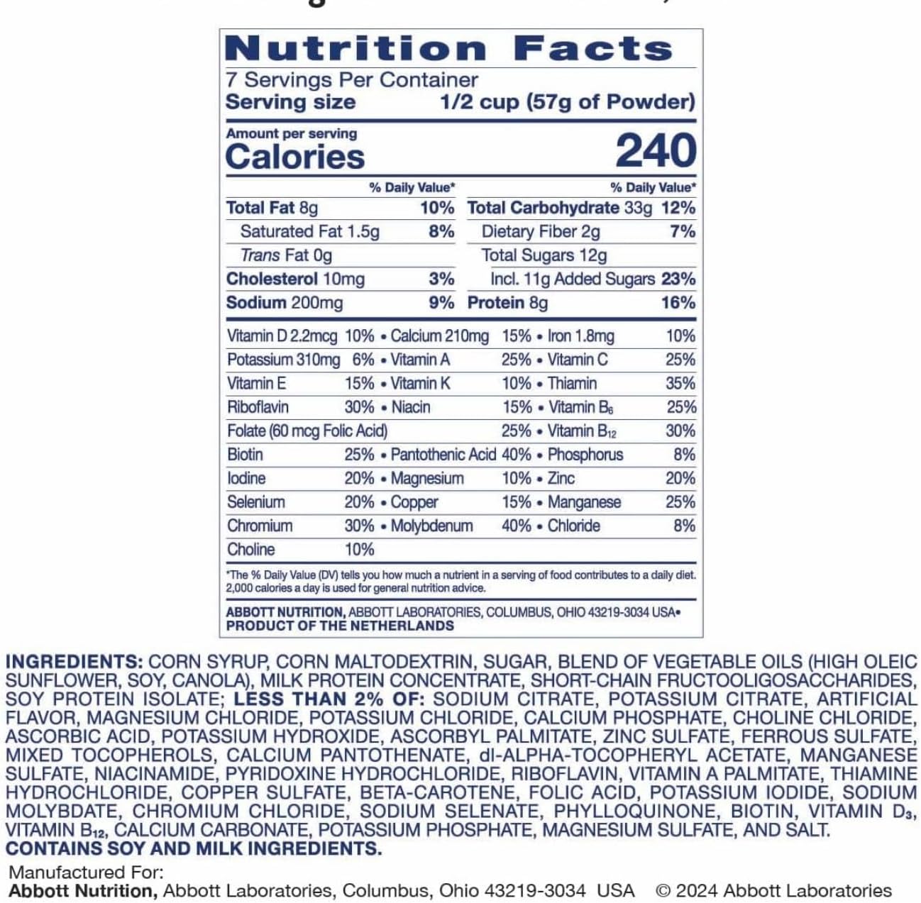 Ensure Vanilla Complete Balanced Nutrition Powder, 14 Ounce -- 6 per case.