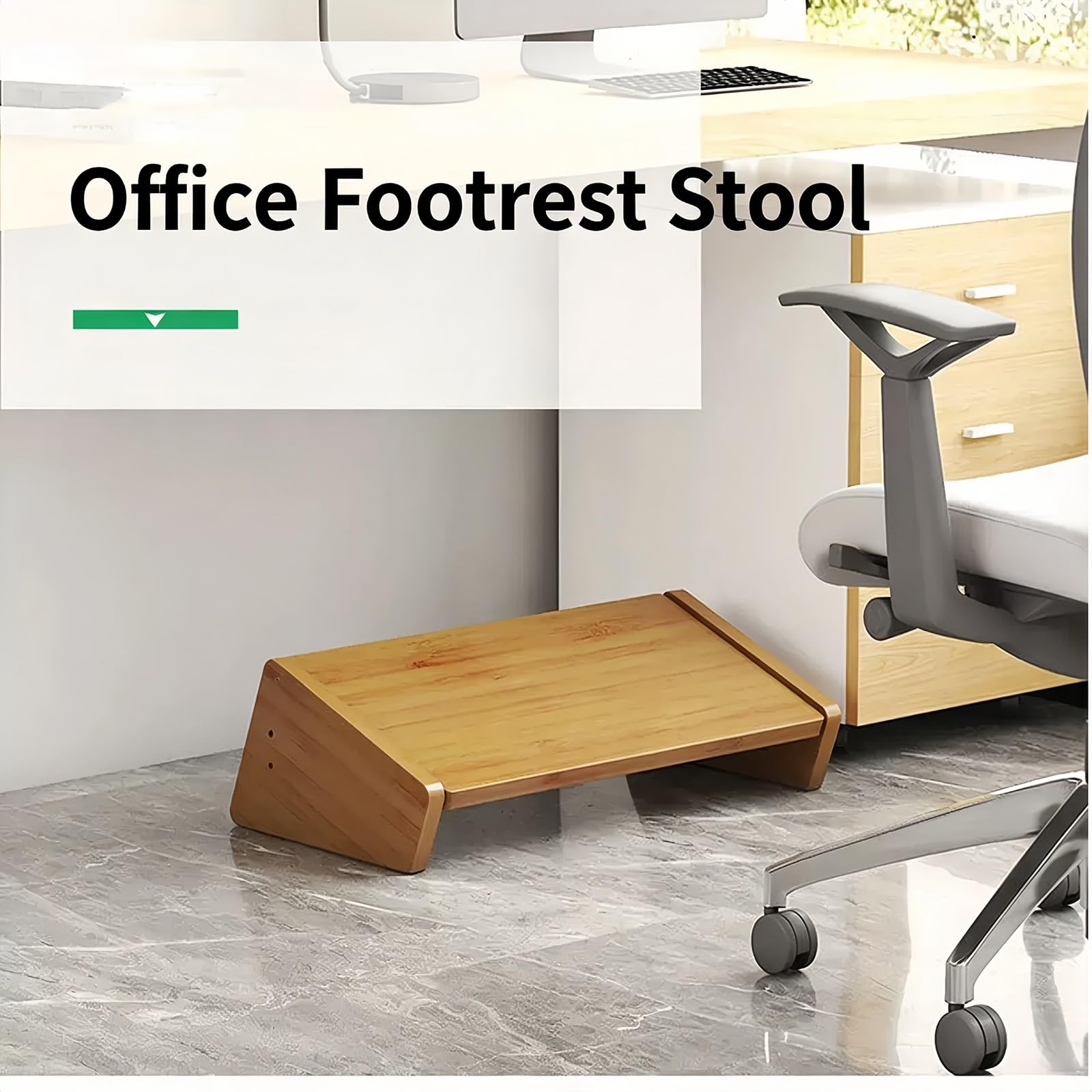 Taburete Reposapiés Oficina Altura Ajustable, Reposapiés Ergonómico