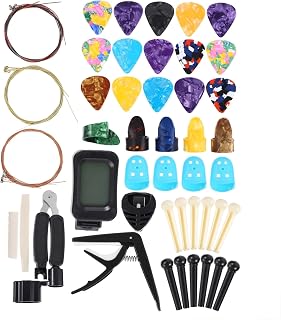 Guitar String Repair Tool Kit with Tuner, Winder and Bridge Saddle