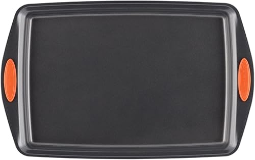 Vista 16 de Rachael Ray - Juego de utensilios antiadherentes para hornear con agarres, bandejas de galletas antiadherentes, bandejas para hornear, 3 piezas