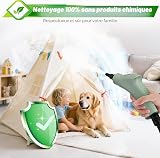 Nettoyer à Vapeur, Nettoyeur Vapeur Professionnel avec 11 Accessoires, 2500W Réservoir d'eau de Grande Capacité, Nettoyage Vapeur avec 6 modes réglables pour le Nettoyage, Canapés, Carrelage, Voitures - 6