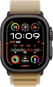 【新品・箱なし】純正 49mm Lアルパインループ・タン(ナチュラルチタニウム) Apple Watch アップル 純正 アップルウォッチ 49mm M アルパインループ