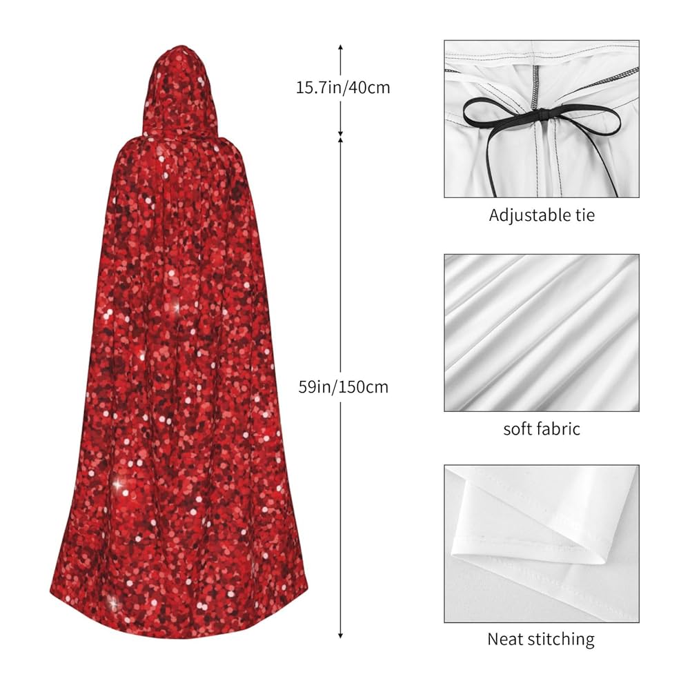 Amazon.com: Xiso Ver Red Glitter Unisex Adults Halloween