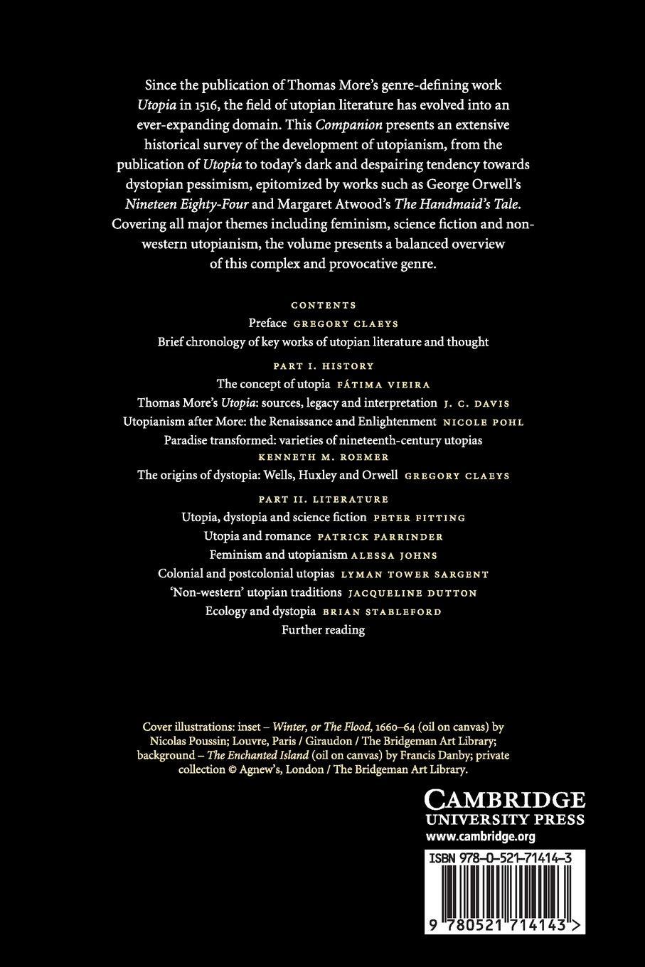 The Cambridge Companion to Utopian Literature