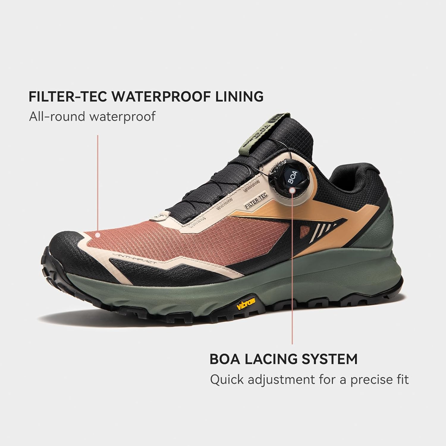 KAILAS Men's Kuocang BOA Hiking Shoe FLT Waterproof V Sole Non-Slip Shoes...  - Picture 28 of 30