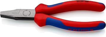 Knipex 20 02 160 Flat Nose Pliers 6,3" with soft handle