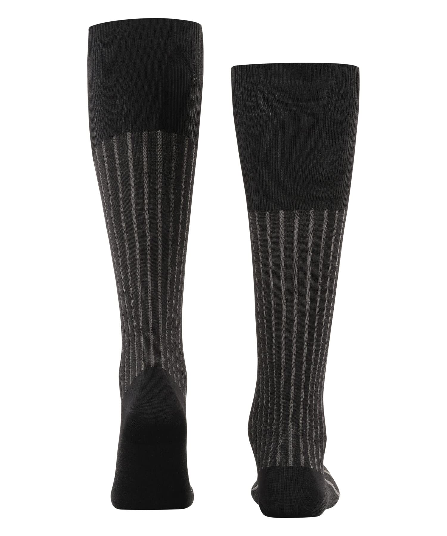 FALKE hombre Shadow calcetines largos transpirable algodón costura plana larga reforzada para no ejercer presión en los dedos costilla fina diseño a rayas para usar todos los días 1 par
