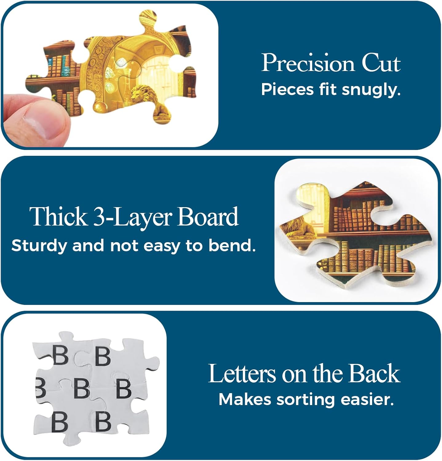 Underwater Magic Library Book Puzzle – Puzzles for Adults 1000 Pieces, Jigsaw Puzzles Art Design, Unique Puzzles for Adults