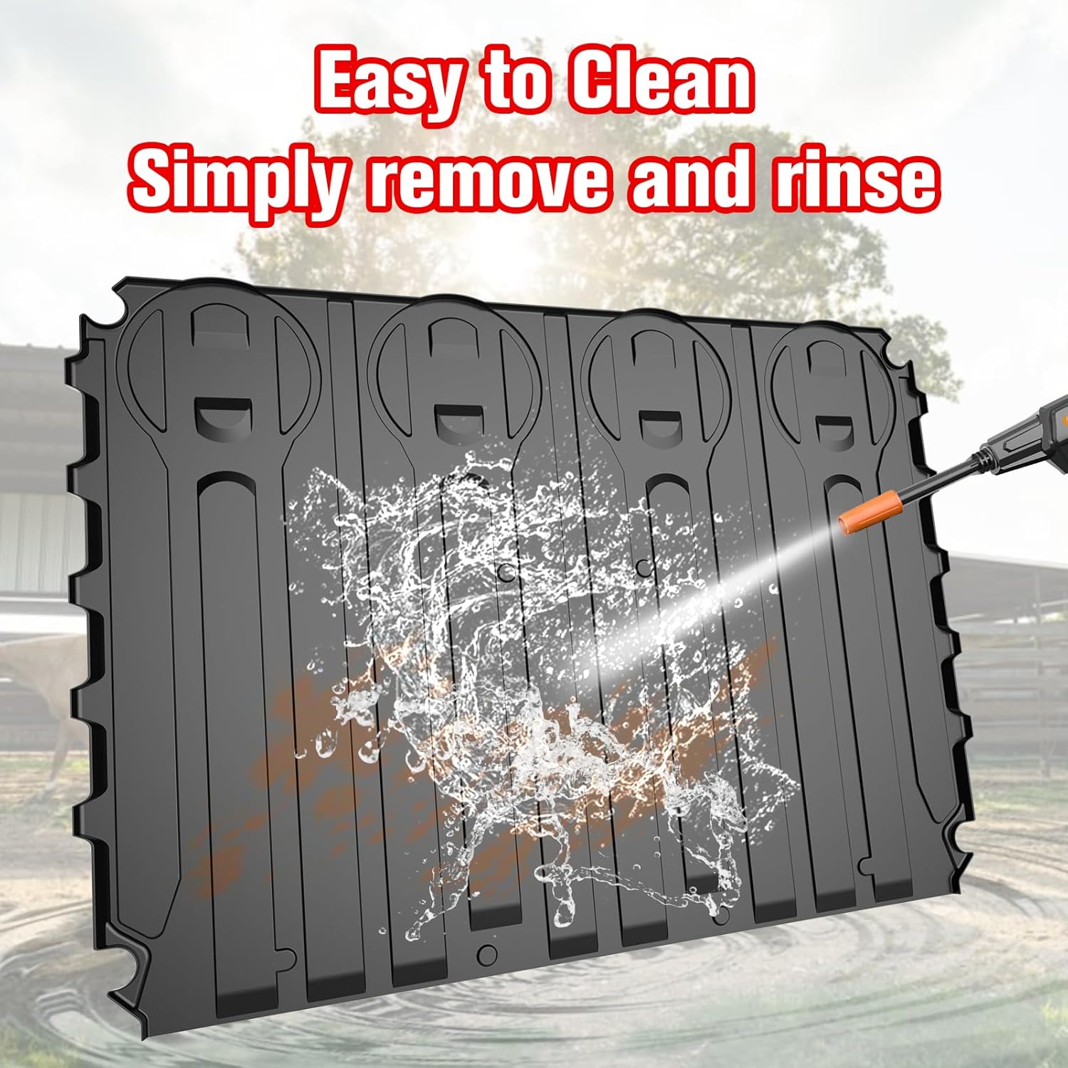 Rear Bed Mat Liner for 2024 Polaris Ranger XD 1500, TPE Rear Cargo Bed Mat All Weather Protector Slush Liner for Polaris Ranger Crew/XD 1500 2024 2025 Accessories, Replace# 2889106 - Image 6