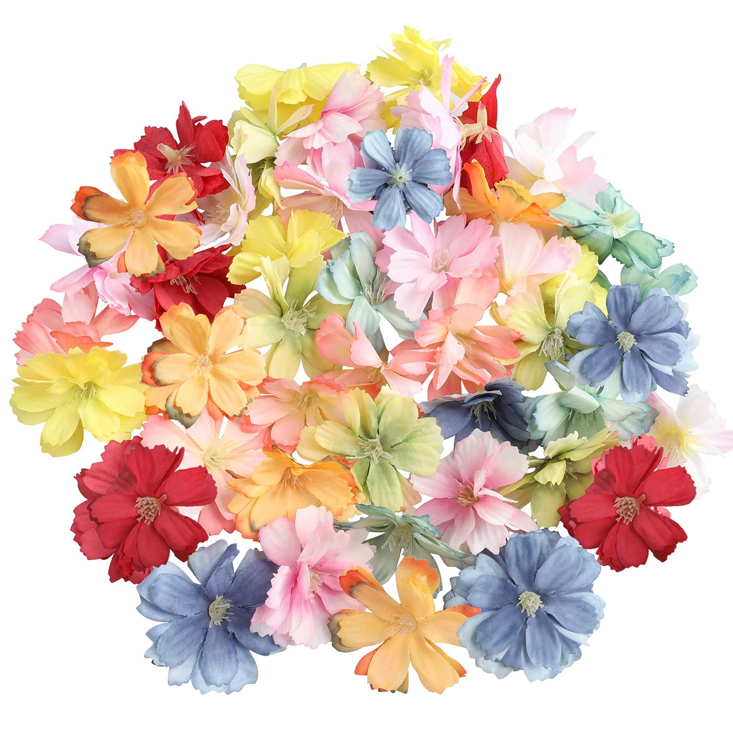 LARDUX 24 stuks kunstbloemen om te knutselen