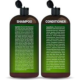Tea Tree & Eucalyptus Shampoo and Conditioner Set - Clarifying & Scalp Care Formula with Activated Charcoal, Biotin & Keratin - Sulfate-Free, Made in USA - 16 fl oz x 2