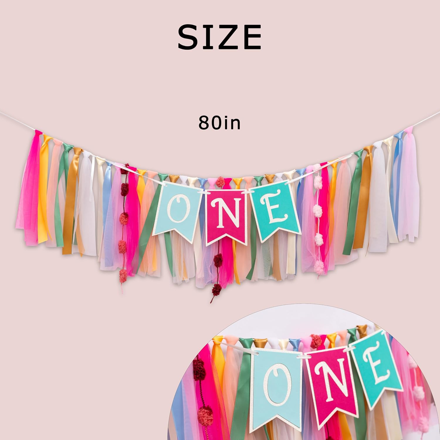Papel Picado Theme High Chair Banner