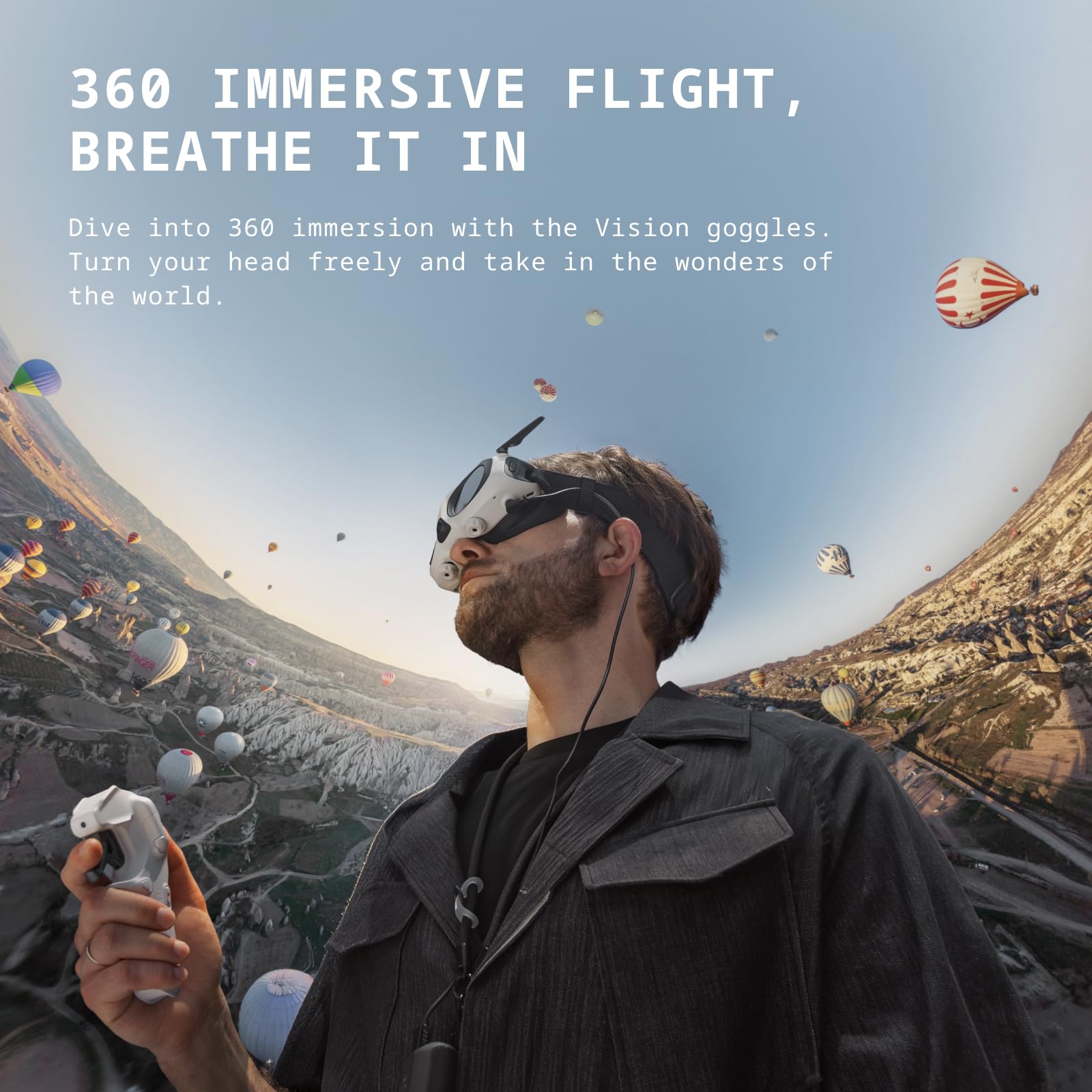 Antigravity A1 – Drone 360 8K, volo immersivo, Punta e vola per adulti, bambini e principianti, anticollisione, 249g e pieghevole, Deep Track, ritorno automatico, vola fino a 10km, editing automatico
