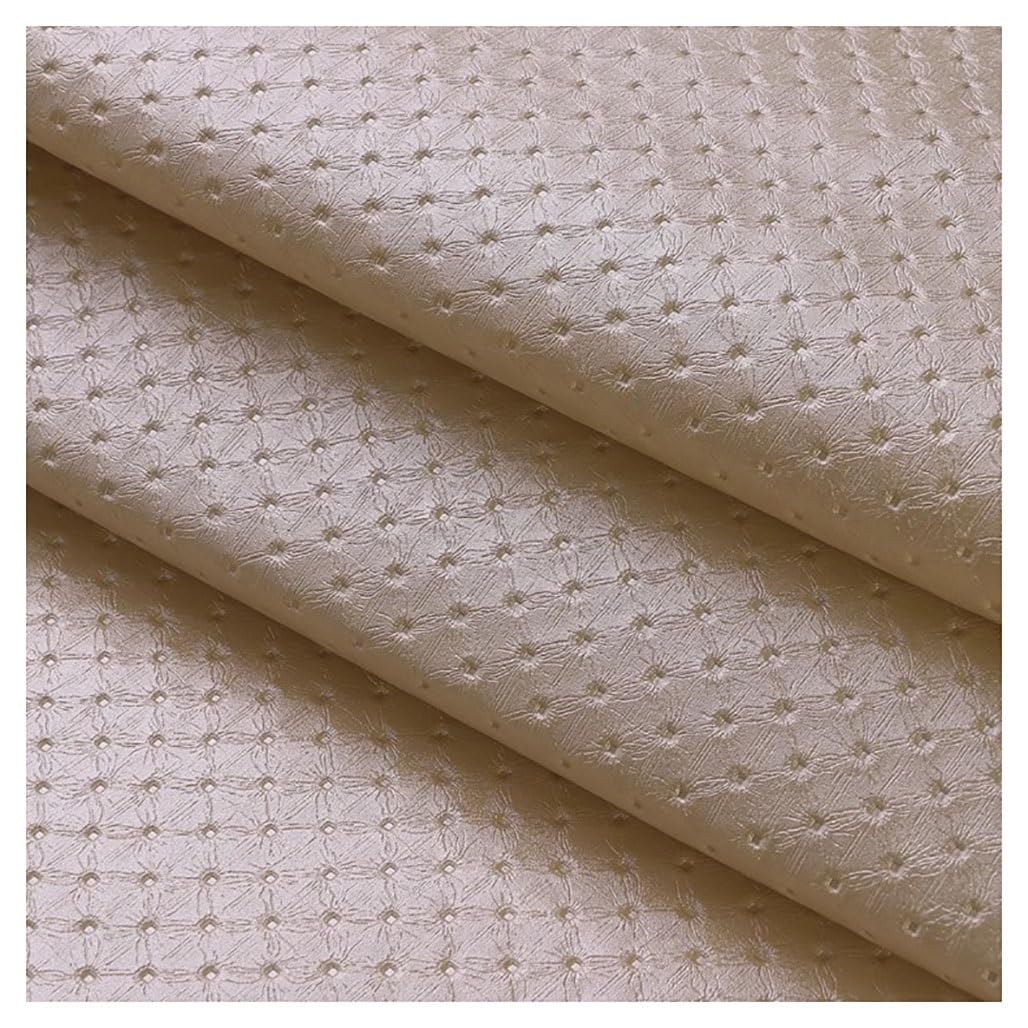 Tissu simili cuir stretch beige pour voiture similicuir ameublement vendu au mètre
